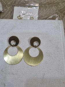 Gold Tone Hoop Earrings