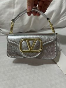 Valentino inspired  Metallic Clutch Bag