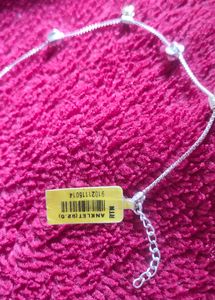 92.5 Silver Anklet(Gold, Rose gold Polished)