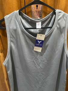 Sleek Grey Sleeveless Tank Top
