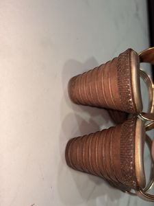 Regal Gold Wedge Sandals