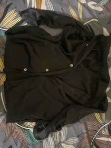 Elegant Black Silk Blend shirt