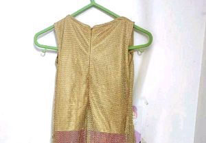 Golden Red Dress