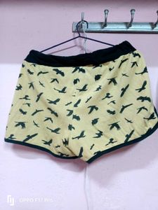 Cute Bird Print Pajama Shorts✨🌸