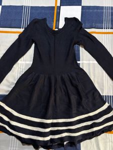 Dark Blue Knit Dress
