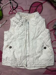 White Quilted Vest
