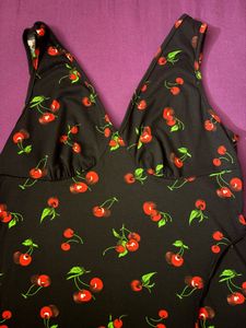 Cute Cherry Print Bikini Top