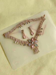 Rose Gold Necklace and Earring Set