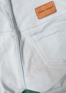 Light Blue Distressed Denim Jeans