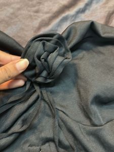Chic Black Ruched Tube Top