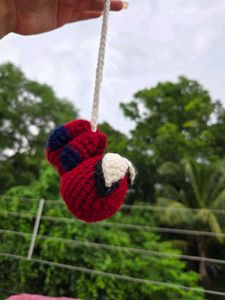 Handmade Crochet Spidey Keychain