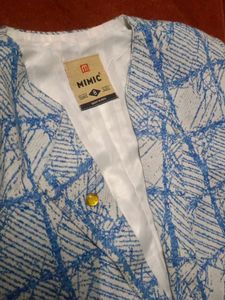 Stylish Blue Checked Blazer