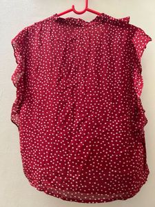 Sale 🛍️Red Polka Dot Blouse
