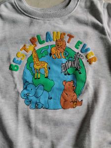 Cute Animal Planet Sweatshirt for 4-5 years boys