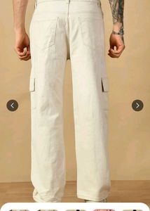 Men's Beige Cargo Pants