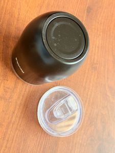 Set of 4 - Modern White Travel Mug with Lid