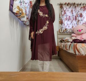 kaftan georgette kurti