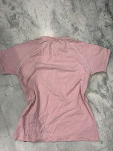 Cute Pink Graphic Fitted Tee
