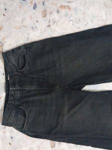 Vintage Wash Black Denim Jeans