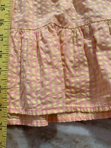 Cute Peach Dress with Pink Bow