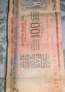 100 Rupee Note