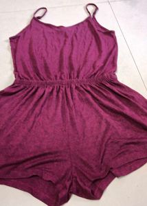 Maroon Romper excellent condition  Fit For S/M