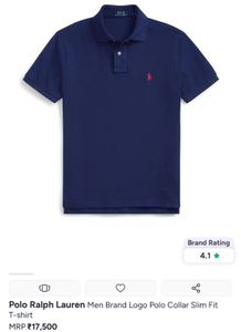 Ralph Lauren Scannable Navy Blue Polo Shirt