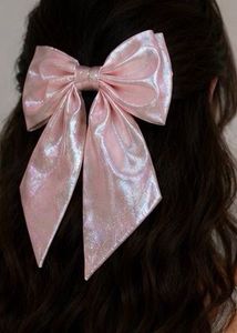 Pink Bow Hair Clip