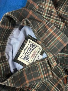 Olive With Dark Green Color Men Shirt