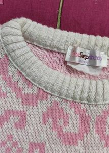 Pink Patterned Sweater