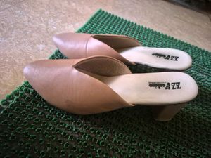 Elegant Nude Mule Heels