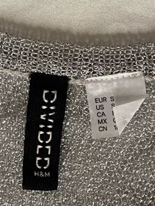 H&amp;M Sparkly Silver Mini Dress 🩶