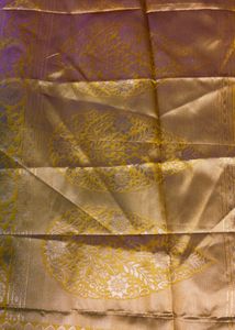 Navy Blue Colour Banarasi Silk Gadwal Design Saree