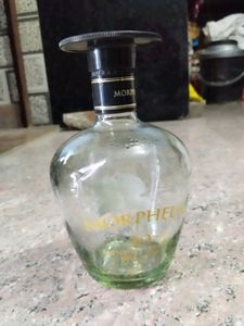 Glass wine bottle for home decoration