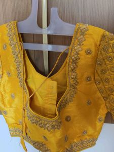 Stunning Yellow Embroidered Blouse