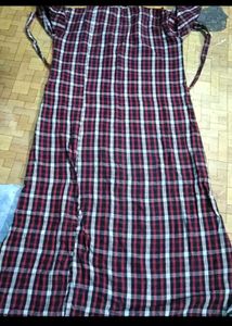 Warm Plaid Nightgown