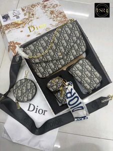 FENDI**GUCCI**DIOR**SET OF 3 PCS WITH BOX