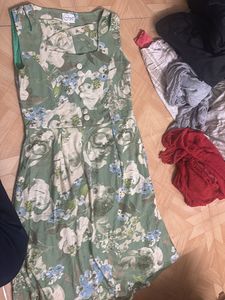 Chic Floral Print Sleeveless Dress