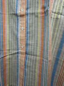 Striped Short Sleeve Button-Up Shirt