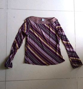 Striped Long Sleeve Top