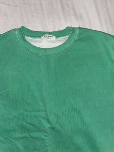 Green Crew Neck Sweatshirt