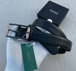 Gucci Embossed Leather Belt
