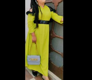 Beautiful Lime Green Gown with Belt