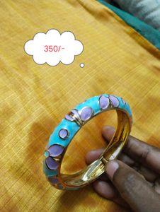 Enamel Floral Bangle