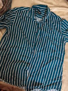 Men's Striped Collared Shirt
