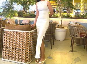 Maxi White Dress Bodycon