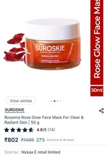 SUROSKIE Rose Glow Face Mask