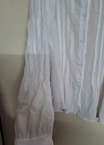 Elegant White Sheer Blouse