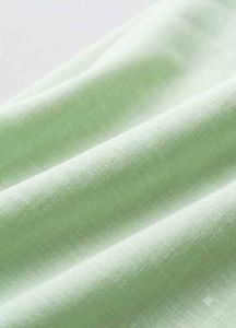 Light Green Poly-Cotton Shirting Fabric - 2 Meters