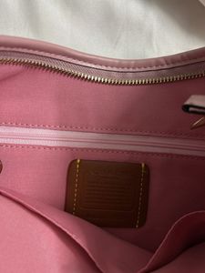 Coach Pink Signature Hobo Shoulder Bag